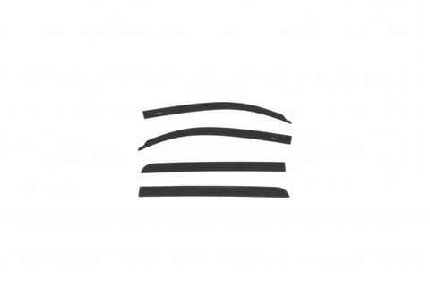 AVS 19-21 Toyota Tundra Crewmax Low Profile Color Match Ventvisors 4pc - Midnight Black Metallic - 894012-218-B