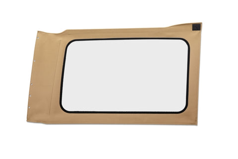 Bestop 18-26 Jeep Wrangler JL Oe JL Replacement Windows (Quarter Right Hand 4-Door Tan Twill Clear) - 58300-71