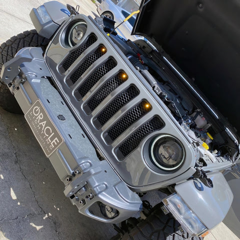 Oracle Pre-Runner Style LED Grille Kit for Jeep Wrangler JL - Amber - 5870-005