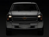 Raxiom 07-14 Chevrolet Silverado 1500 HD Axial OEM RepHeadlights- Chrome Housing- Smoked Lens - S122324