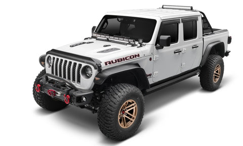 AVS 20-22 Jeep Gladiator (Launch/Overland/Rubicon/Sport) Low Profile Aeroskin Lightshield Pro - Blk - 953156