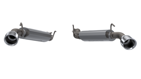 QTP 14-15 Chevrolet Camaro SS 6.2L 304SS AR3 Axle Back Exhaust w/4.5in Tips - 600114