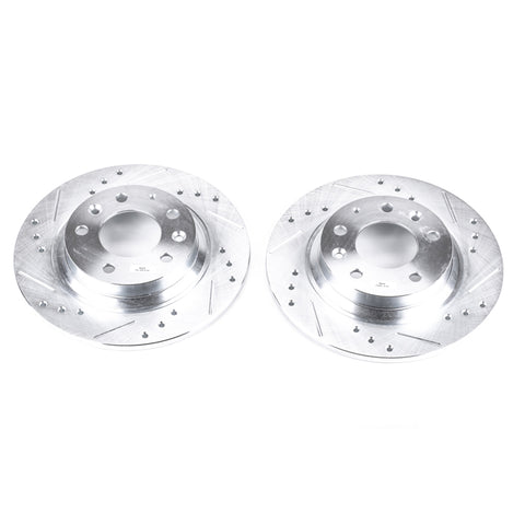 Power Stop 06-12 Ford Fusion Rear Evolution Drilled & Slotted Rotors - Pair - JBR999XPR