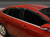 Stampede 2012-2015 Ford Focus Tape-Onz Sidewind Deflector 4pc - Smoke - 6197-2