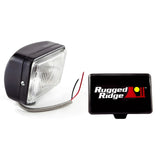 Rugged Ridge 5-In x 7-In Halogen Fog Light Black Steel Housing - 15207.05