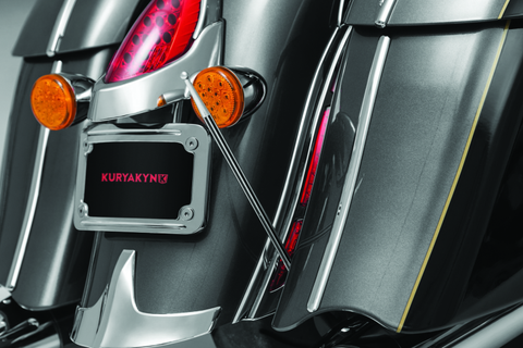 Kuryakyn Billet Antenna Round/Grooved Black & Raw - 862