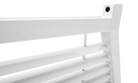 BackRack 17-20 Ford F-250/350/450 SD Louvered Rack Frame ONLY (Req. HW) - White - 12800W