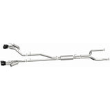 MagnaFlow 20-21 Ford Explorer 3.0L V6 Dual Exit Quad Black Chrome Tip Street Series Cat-Back Exhaust - 19515