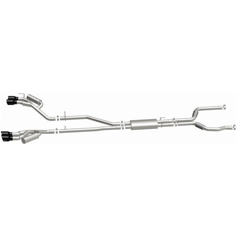 MagnaFlow 20-21 Ford Explorer 3.0L V6 Dual Exit Quad Black Chrome Tip Street Series Cat-Back Exhaust - 19515