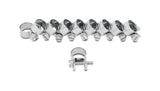 Vibrant Fuel Injector Style Mini Hose Clamps 14-16mm clamping range Pk of 10 Zinc Plated Mild Steel - 12237