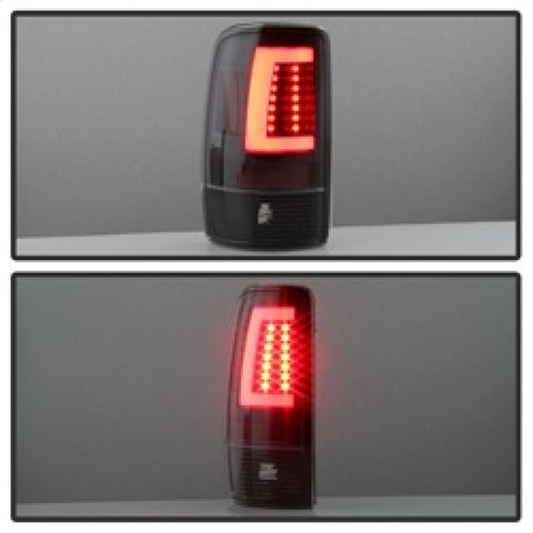 Spyder 00-06 GMC Yukon/Yukon XL V2 Light Bar LED Tail Lights - Black (ALT-YD-CD00V2-LBLED-BK) - 5084149