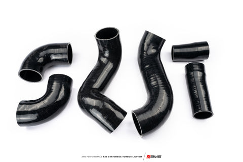 AMS Performance  Nissan R35 GTR Omega Turbo Kit 3in Lower Intercooler Pipes - ALP.07.14.0020-1
