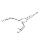MagnaFlow Cat-Back 15-16 Ford Mustang 2.3L L4 Competition SS 3in Dual Split Rear 4.5in Black Tips - 19256