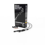 Goodridge 96-03 Harley-Davidson XL1200 Classic Clear Front Brake Line w/Black Fitting - HD6883-1FC-BK