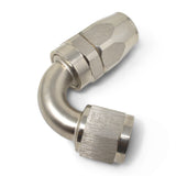 Russell Performance -8 AN Endura 120 Degree Full Flow Swivel Hose End (With 3/4in Radius) - 613411