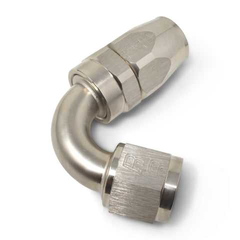 Russell Performance -8 AN Endura 120 Degree Full Flow Swivel Hose End (With 3/4in Radius) - 613411