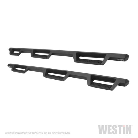 Westin/HDX 07-18 Chevrolet Silverado (Excl. Classic) 6.5ft. Bed Drop W2W Nerf Step Bars - Tex. Blk - 56-534575