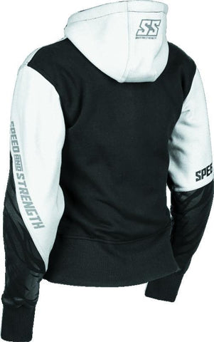 Speed and Strength Cat Outa Hell Hoody White/Black Womens - XS - 884456