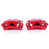 Power Stop 14-18 Mazda 3 Front Red Calipers w/Brackets - Pair - S7158
