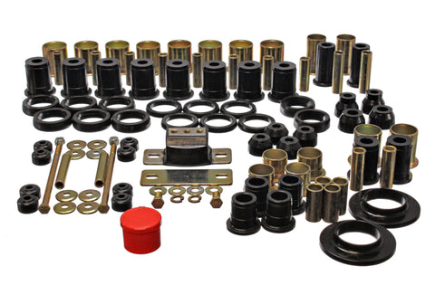 Energy Suspension 78-87 Oldsmobile Cutlass/442/F-85/Europa Black Hyper-flex Master Bushing Set - 3.18110G