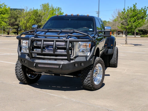 Road Armor 11-16 Ford F-250 Stealth Front Bumper w/Intimidator Guard - Tex Blk - 6114R3B-NW