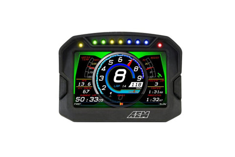 AEM CD-5LG Carbon Logging Digital Dash Display w/ Internal 10Hz GPS & Antenna - 30-5603