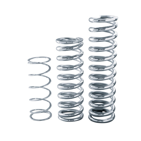QA1 1-7/8in ID Spring - 10in Length x 95lbs/in - Chrome Plated - 10SM095