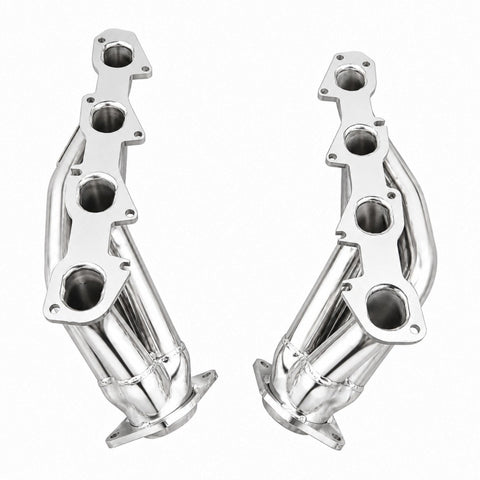 BBK 05-10 Dodge Hemi 6.1L Shorty Tuned Length Exhaust Headers - 1-7/8in Silver Ceramic - 40130