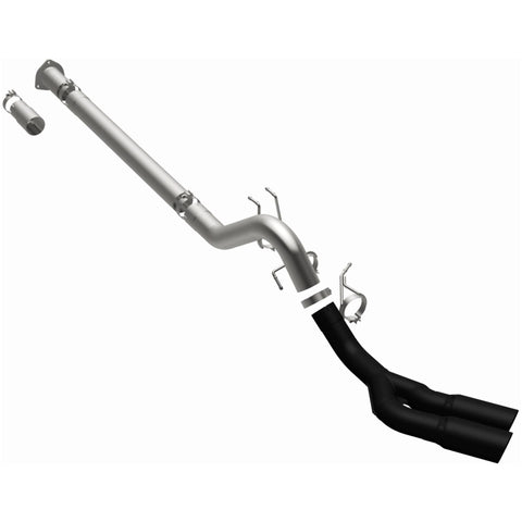 MagnaFlow 08-18 Ford F-250/F-350/F-450 4.6L/6.7 DPF-Back Black 4in Dual Single Rear Exit - 17068