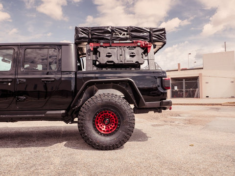 Road Armor Universal 5ft Bed TRECK Adj Bed Rack - Tex Blk (w/o Brackets) - 500BRS52B