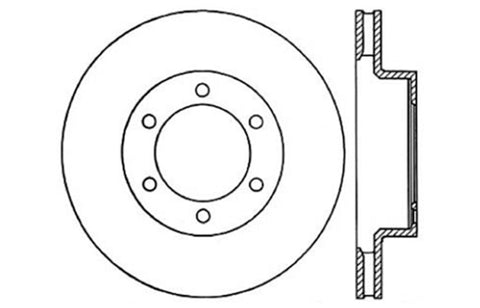 StopTech 07-08 Toyota FJ Cruiser / 05-08 Tacoma (6 lug) / 03-08 4 Runner (319mm disc) SportStop Slo - 127.44129R