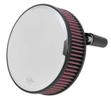 K&N Street Metal Intake System for Harley Davidson - Color (Red) - Style (Round) - Size (6-9) - Weld - RK-3938