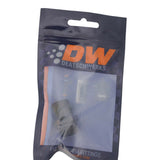 DeatschWerks 8AN ORB to Can-Am Maverick X3 OE Quick Connect Adapter - Anodized Matte Black - 6-02-0139-B