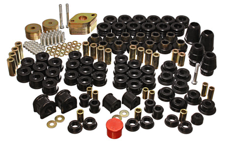Energy Suspension 07-11 Jeep JK 4dr Black Hyper-Flex Master Bushing Set - 2.18108G