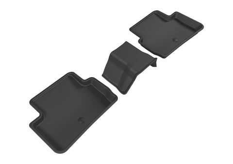 3D MAXpider 2017-2019 Infiniti QX30 Kagu 2nd Row Floormats - Black - L1IN02521509