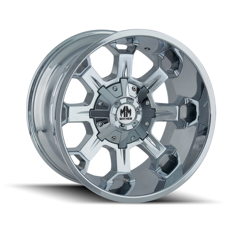 Mayhem 8105 Combat 17x9 / 5x127 BP / -12mm Offset / 87mm Hub Chrome Wheel - 8105-7952C
