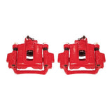 Power Stop 03-09 Toyota 4Runner Rear Red Calipers w/Brackets - Pair - S2726