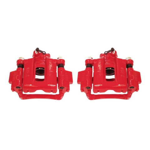 Power Stop 03-09 Toyota 4Runner Rear Red Calipers w/Brackets - Pair - S2726