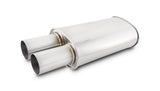 Vibrant Streetpower Oval Muffler w/3.00in Round Straight Cut Tip (3.00in Inlet) - 1095