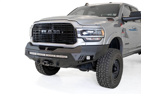 Addictive Desert Designs 19-20 RAM 2500/3500 Hammer Black Stealth Fighter Front Bumper - F561423030103