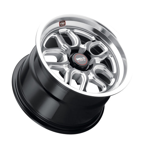 Weld S152 15X10 Laguna Drag 5X115 ET22 BS6.4 Gloss Black MIL Dia 78.1 - S152B0071P22