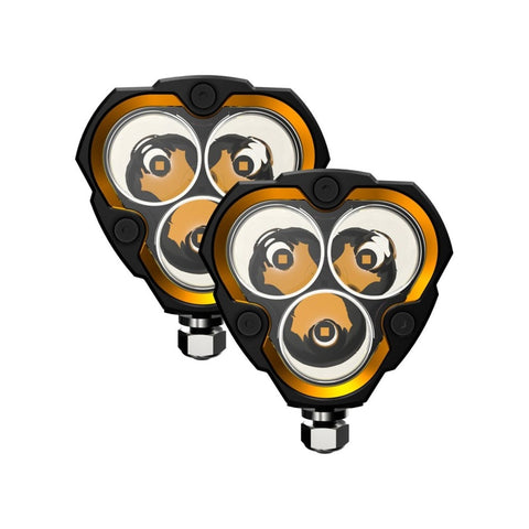 KC HiLiTES FLEX ERA 3 LED Light Spot Beam Pair Pack System - 282
