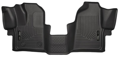 Husky Liners 2015 Ford Transit-150/Transit-250/Transit-350 WeatherBeater Front Black Floor Liners - 18771