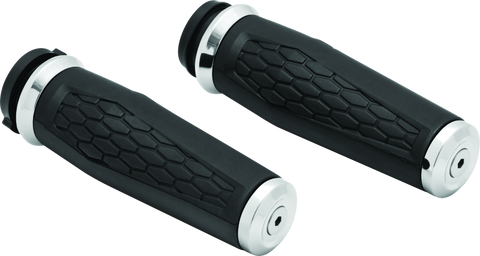 Kuryakyn Hex Grips Thottle-By-Wire Chrome - 5922