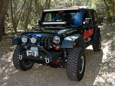 KC HiLiTES 07-18 Jeep JK 50in. C-Series C50 LED Light Bar w/Overhead Mount Bracket Kit - 366