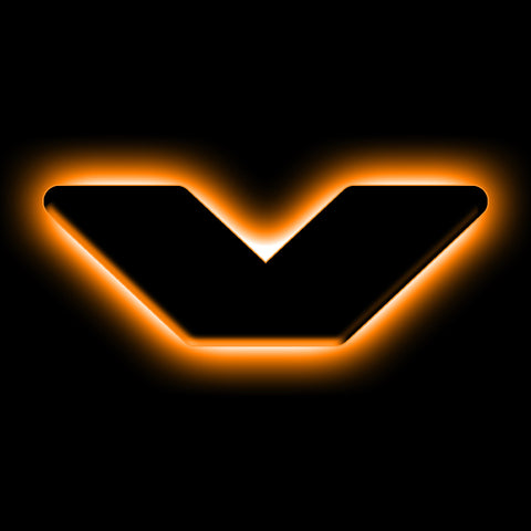 ORACLE Lighting Universal Illuminated LED Letter Badges - Matte Blk Surface Finish - V - 3141-V-005
