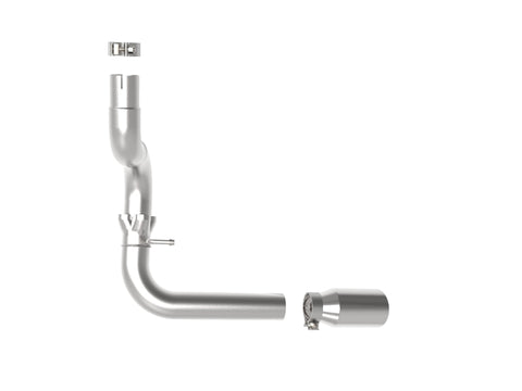 aFe 20-21 Jeep Wrangler Large Bore-HD 3in 304 Stainless Steel DPF-Back Exhaust System - Polished Tip - 49-38092-P