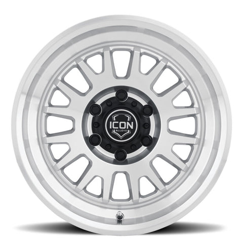 ICON Anza 17x8.5 5x150 25mm Offset 5.75in BS Silver Machined Wheel - 8217855557SM