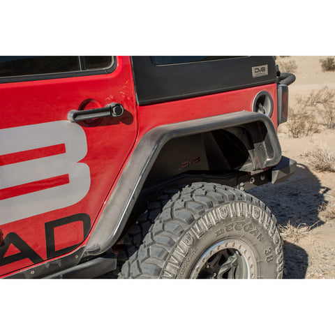 DV8 Offroad 07-18 Jeep Wrangler JK Front & Rear Flat Tube Fenders - FENDB-02