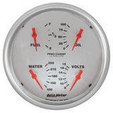 Autometer Ultra-Lite Quad Gauge 5in. 0 Ohm (E) - 90 Ohm (F) Electric - 4419
